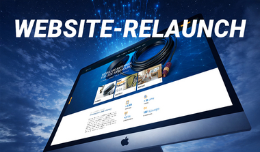 Bildschirm zeigt Website-Relaunch