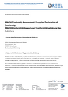 REACH-Konformitätsbewertung - Konformitätserklärung des Anbieters